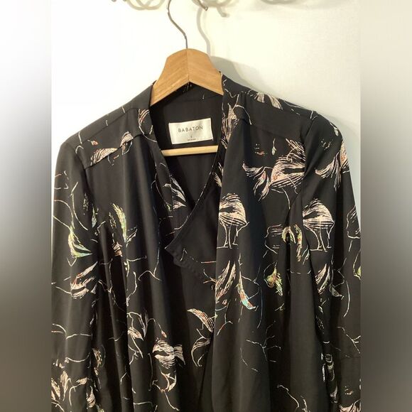 Babaton‎ Black Leaf Print Blazer - Picture 6 of 12
